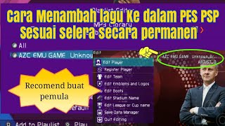 CARA MENAMBAH LAGU ALL PES PSP ANDROID