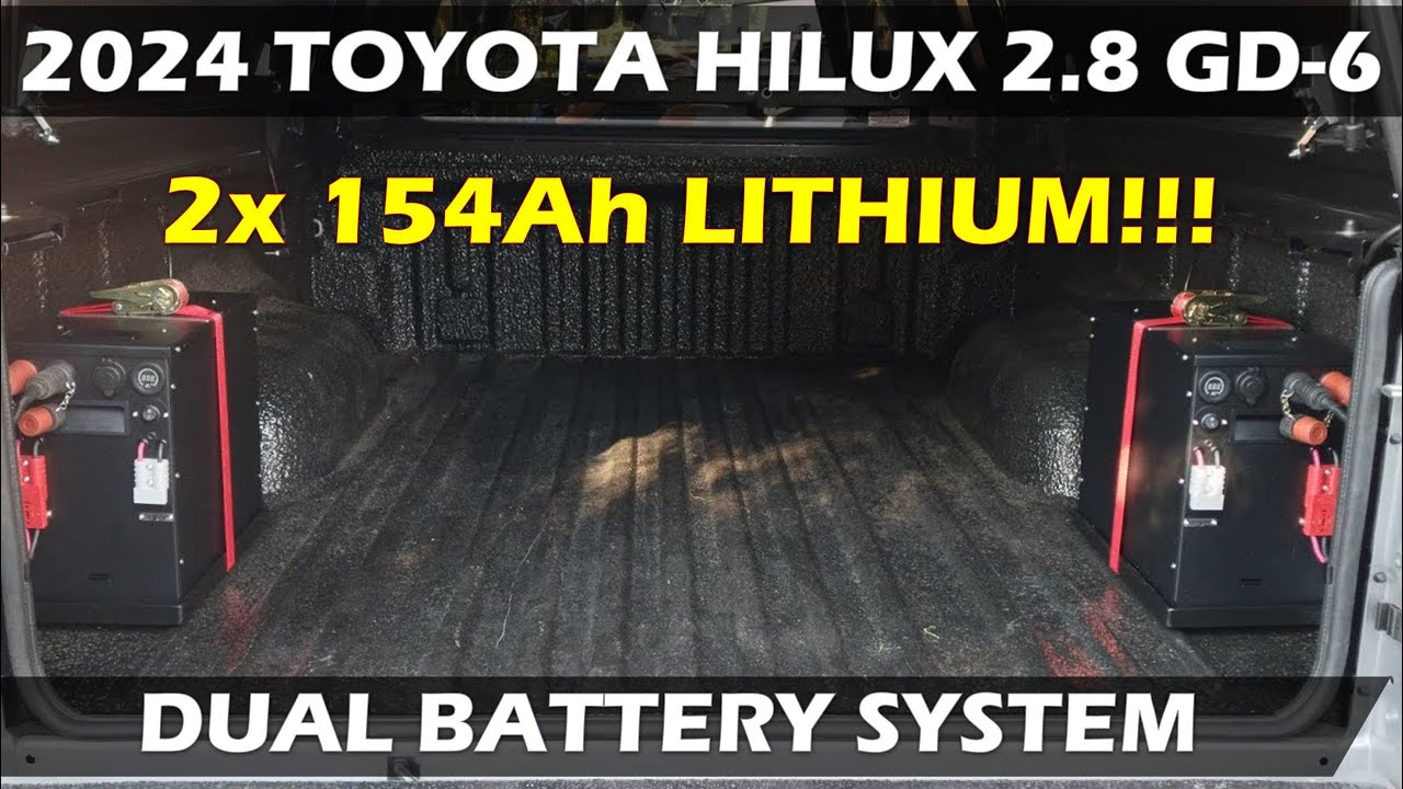 TOYOTA HILUX 4x4 LEGEND: DUAL BATTERY SYSTEM (2x LITHIUM) #toyota # ...
