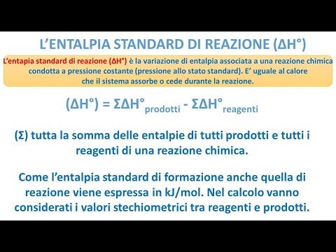 Video: Qual è l'entalpia di c2h5oh?