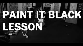 Guitar Lesson Paint It Black by The Rolling Stones