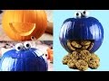 DIY Cookie Monster Pumpkin- Halloween 2015!