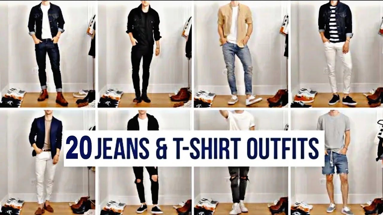 20 Easy Ways to Styal Jeans With T-Shirts | Men's Fashion | Casual ...