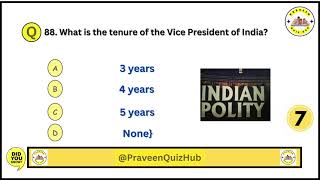 Important MCQ Quiz On RajSabha | GK Quiz On Polity | GK Questions and Answers #polity #gkquestion screenshot 2