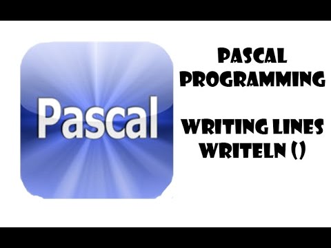 pascal programming, writing text