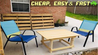 How To Make The Cheapest, Easiest Coffee Table From Ikea Bed Slats.