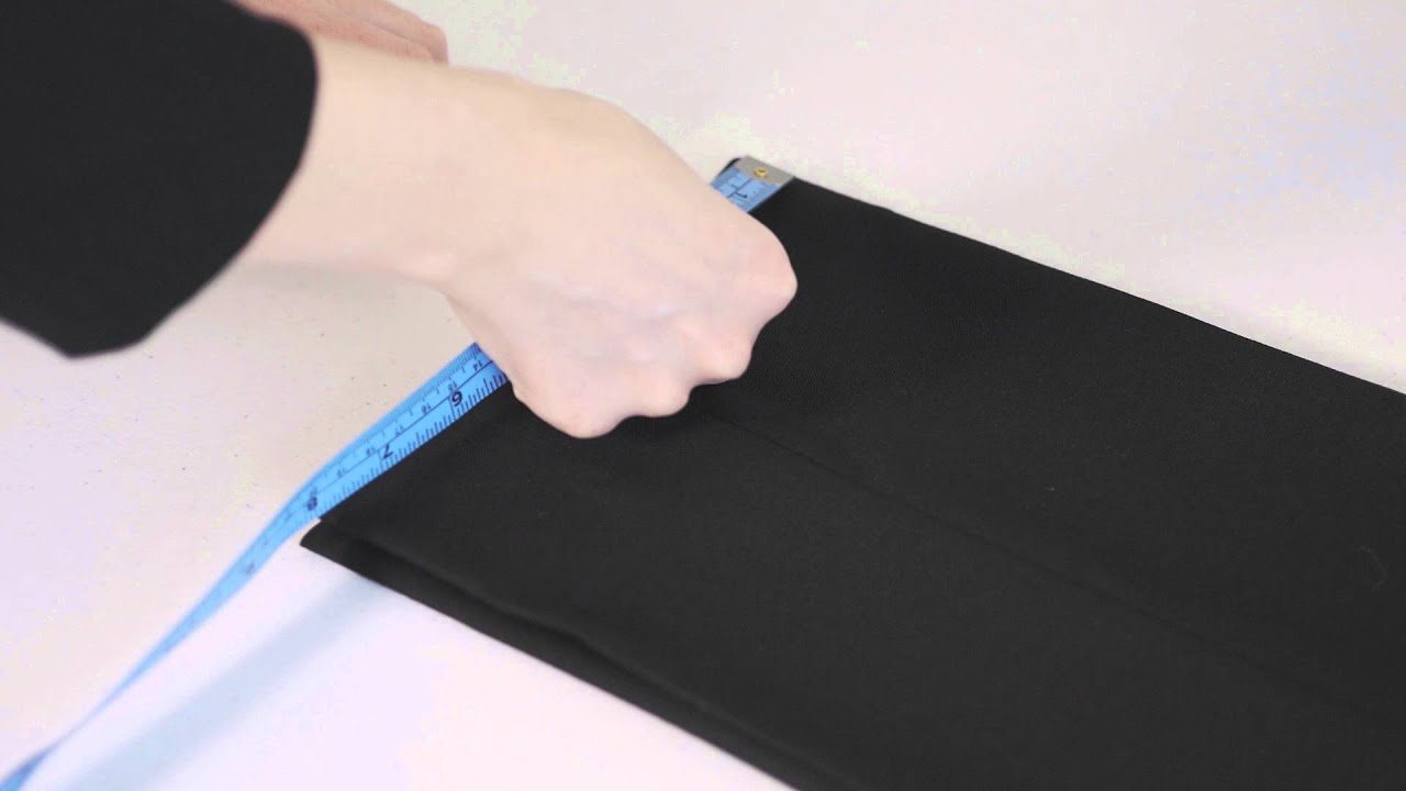 How to Measure Bottom of Pants - YouTube
