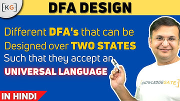 2.22 How many different DFA can be designed for 2 states and they accept universal languages? | TOC