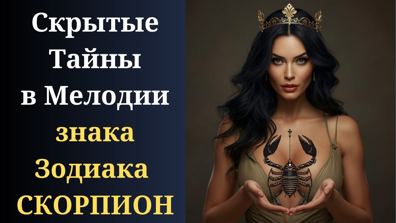 Самая Лирическая Песня о знаке Зодиака СКОРПИОН (НОВИНКА 2025). Послушай о его силе и переживаниях