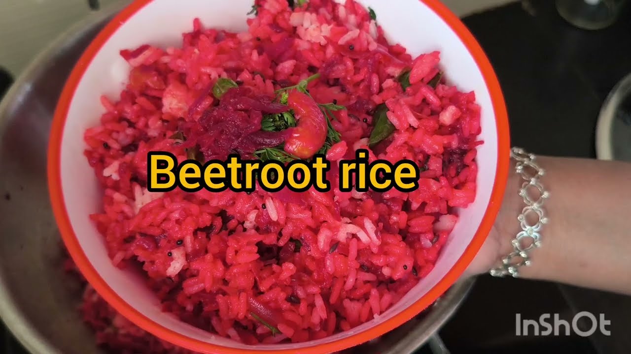 Healthy beetroot rice