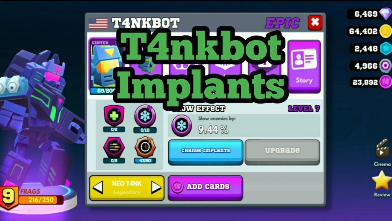 Implants on T4nkbot | Frag Pro Shooter✓