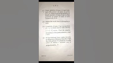 CC-2 Physics Mechanics 1st sem 2022-23 Berhampur University