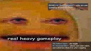 Getting accused of cheating while jitter aiming as Heavy TF2