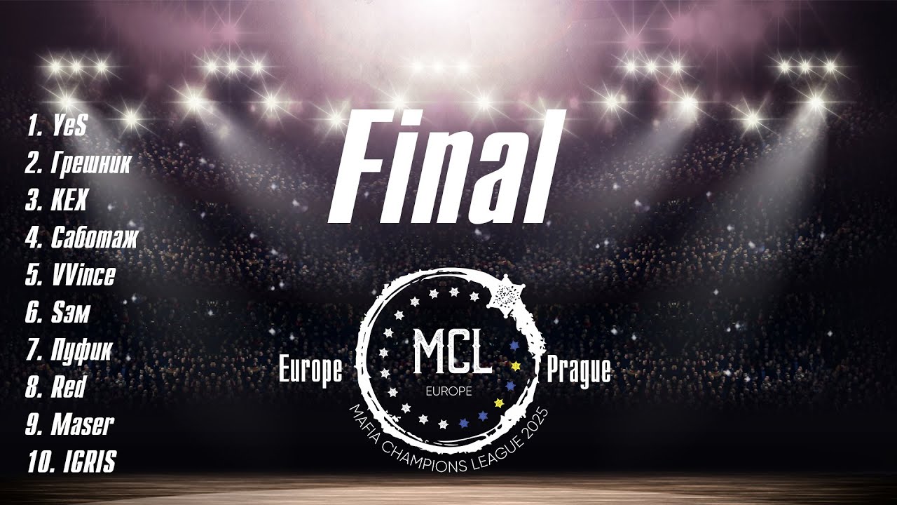 Mafia Champions League 2025 Europe Final. Day 2