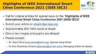 Submit your work to the IEEE Smart Cities Publications