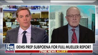 'Completely Political': Dershowitz Says 'No Legal Basis' for Dems to Subpoena Full Mueller Report