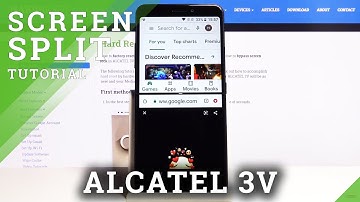 How to Use Split Screen in ALCATEL 3V - Create Dual Screen