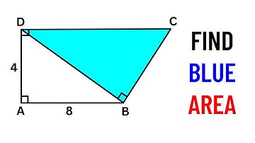 Find the blue shaded area | Geometry Problem | Important Geometry and Algebra Skills Explained