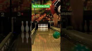 Is This A Perfect Strike From The Teal Rhino Pro?? #bowlmorestrikes #bowlingball #bowling