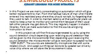 Embedded System Projects For Final Year