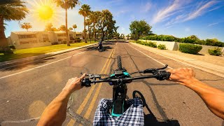 Riding my Surron BUT ITS 100 DEGREES...
