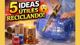 TOP| 5 TRANSFORMACIONES ÚNICAS y ÚTILES con MATERIALES RECICLADOS ♻️ Amarás el Resultado 😱