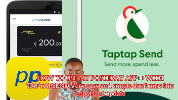 HOW TO USE MY POSTEPAY APP🇮🇹 WITH TAPTAPSEND Very easy and simple don’t miss this important update