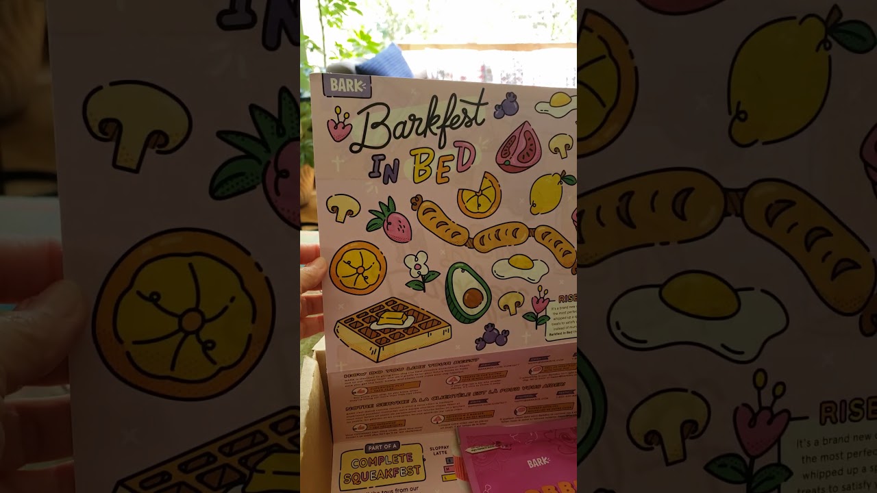 Barkfest in Bed! we love BarkBox Day!