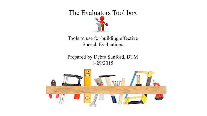 The Evaluators Tool Box by Debra Sanford, DTM