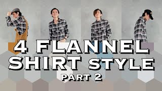 4 CARA STYLE KEMEJA FLANNEL PART 2