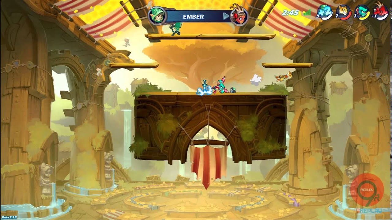 Brawlhalla Combos nine fihting!! top play ranked!! 9replay P3