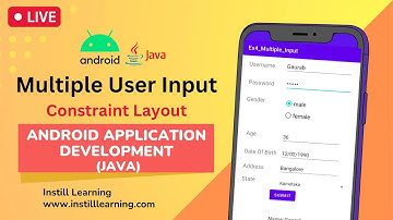 #4 Android Tutorial using Java - Multiple Input using Constraint Layout