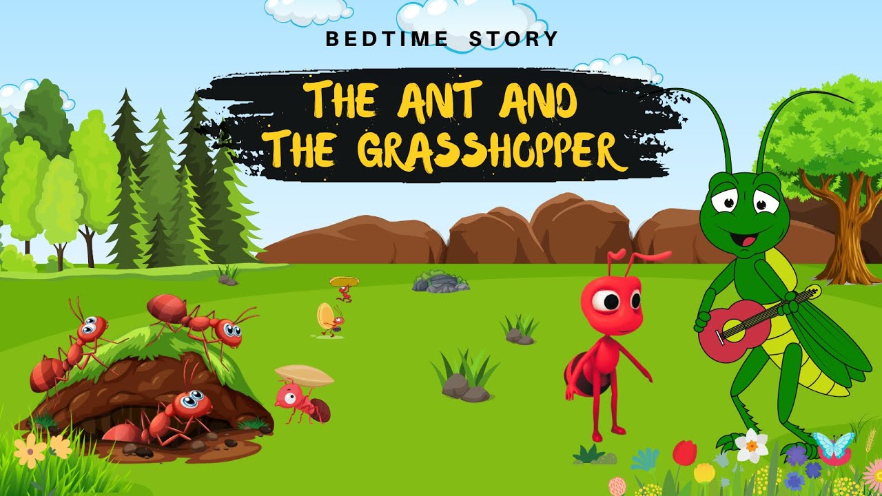 Improve Speaking English from Story Listening | The Ant and the Grasshopper | The Bedtime Story