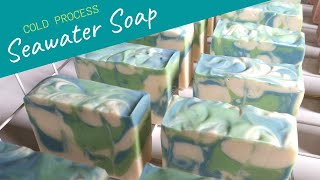  Making Soleseife - Seawater Soap (with simple drop swirl)