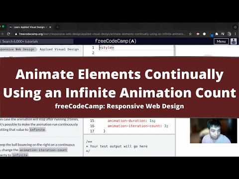 Animate Elements Continually Using an Infinite Animation Count (Applied Visual Design) freeCodeCamp