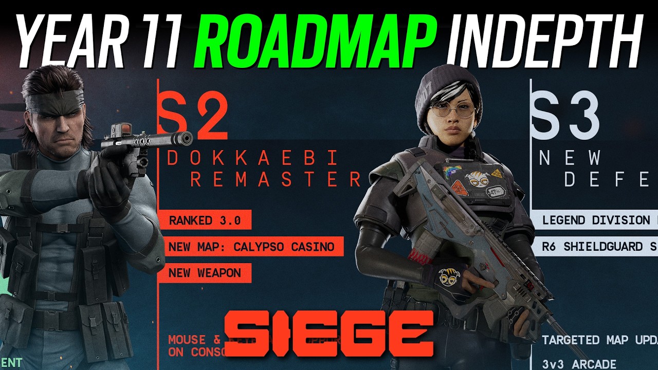 Обзор плана развития на 11-й год + 12-й год - 6News - Rainbow Six Siege - Переработка Доккаэби