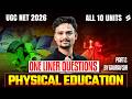 UGC NET Physical Education Classes | UGC NET Physical Education All 10 Units Questions By Gaurav Sir