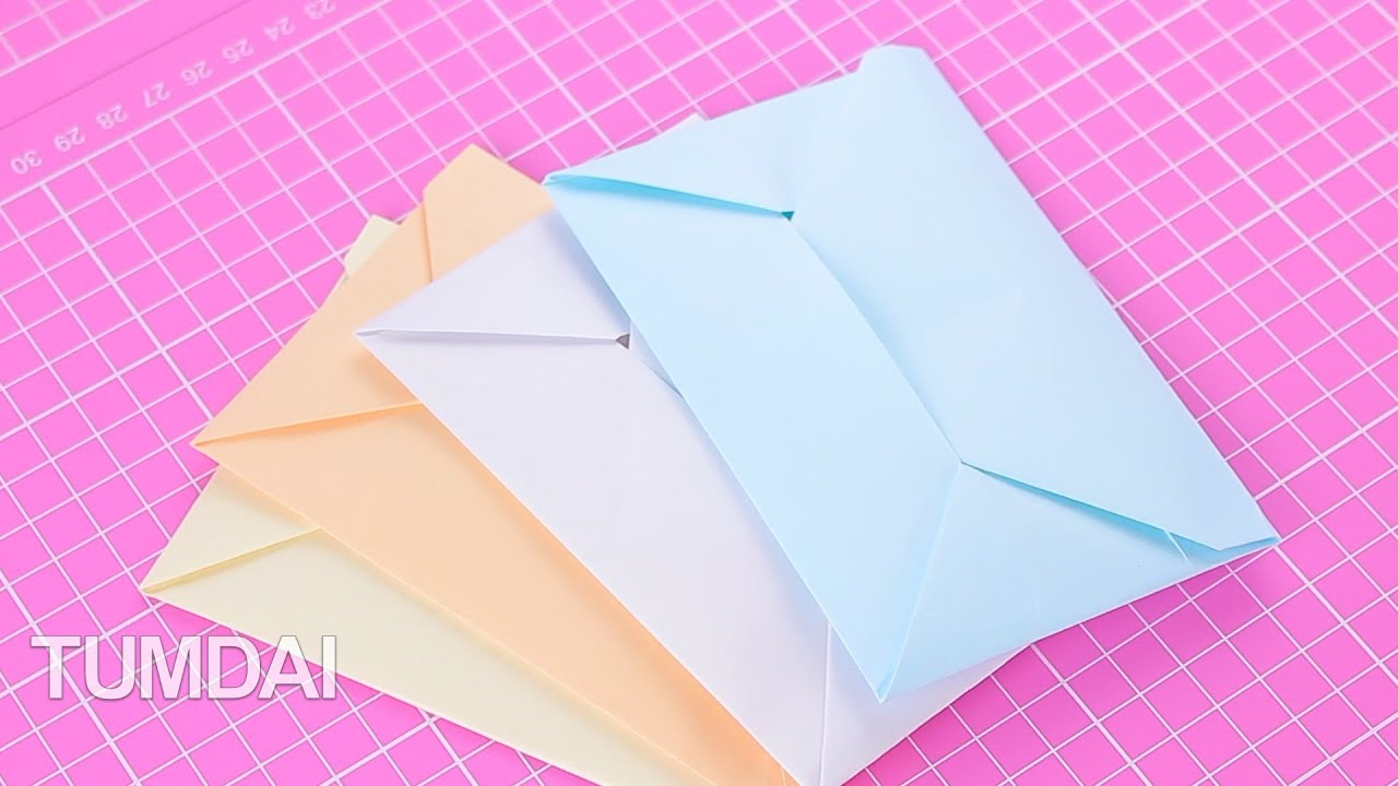 สอนพับซองจดหมาย (ไม่ติดสก็อตเทป ไม่ติดกาว)