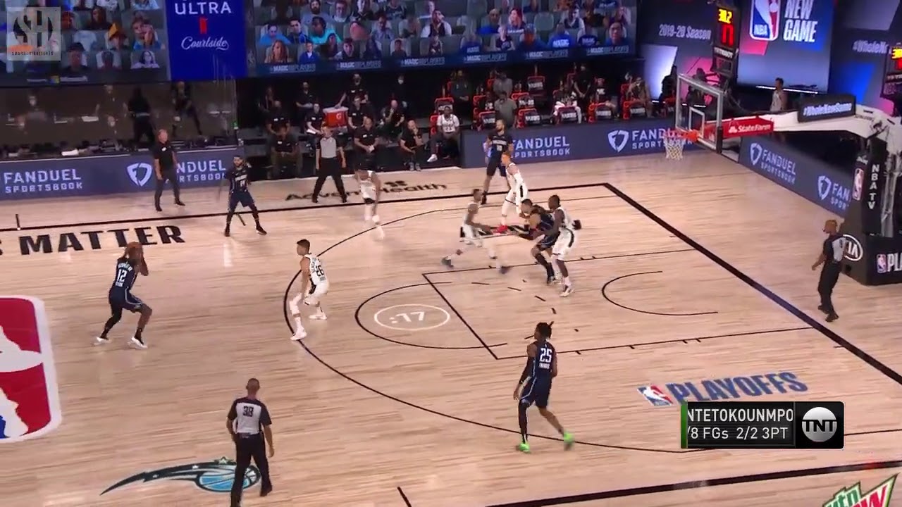 Wes Iwundu Full Play Bucks vs Magic 201920 Playoffs Game 3 Smart