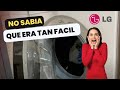 como abrir puerta lavadora LG bloqueada con un mecanismo