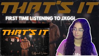 Reaction on That's It (Official Video) | Jxggi | Hxrmxn | New Punjabi Song 2024