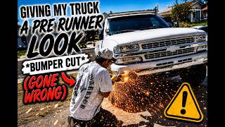 GIVING MY TRUCK A NEW LOOK *BUMPER CUT* (GONE WRONG)