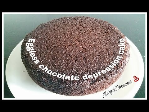 EGGLESS CHOCOLATE DEPRESSION CAKE RECIPE