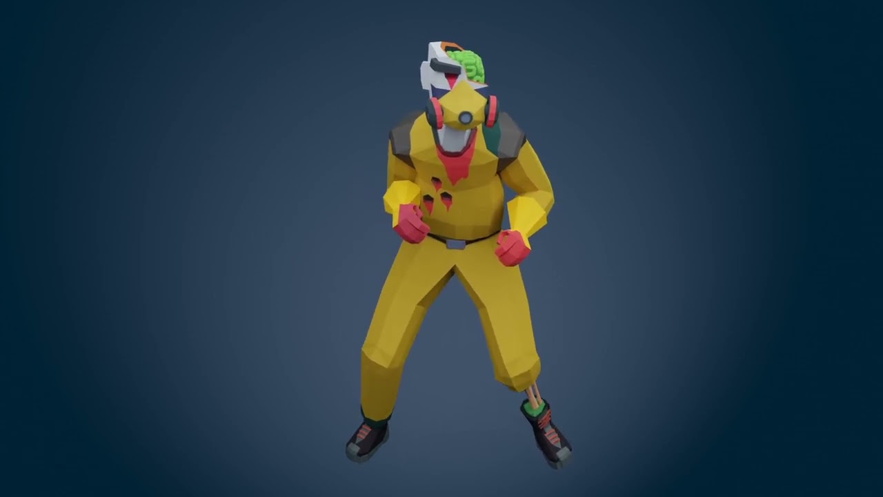 3D Characters Zombie Hospital Lowpoly Pack - Zombie 12