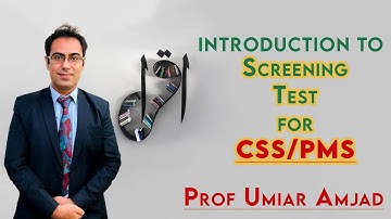 Screening Test for CSS/PMS | Prof Umair Amjad | IICE