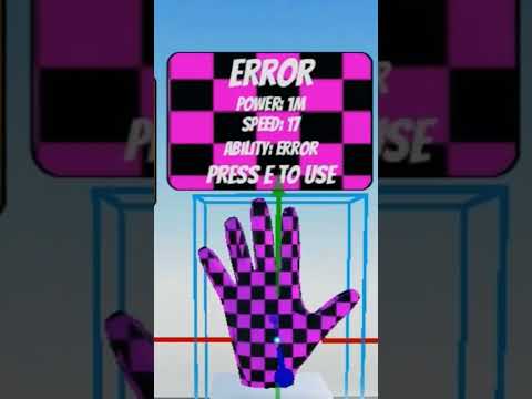 I put error Glove on a stand (Slap Battles) #roblox #shorts #slapbattles