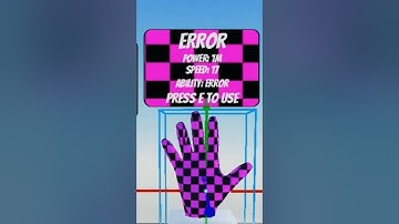 I put error Glove on a stand (Slap Battles) #roblox #shorts #slapbattles