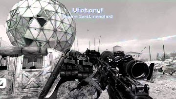 MW3 - Across map game winning throwing knife - Dome