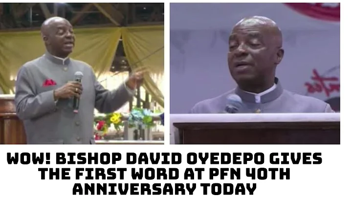 WOW! BISHOP DAVID OYEDEPO GIVES THE OPENING CHARGE AT PFN 40TH ANNIVERSARY TODAY🥰💃🏾🔥