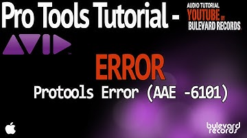 Error de Pro Tools 6101 / CPU OVERLOAD error 6101