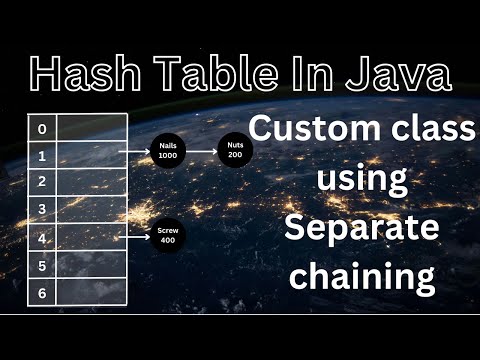 Hashtable java custom class | How to use custom class correctly | Blueprint to code | separate chain